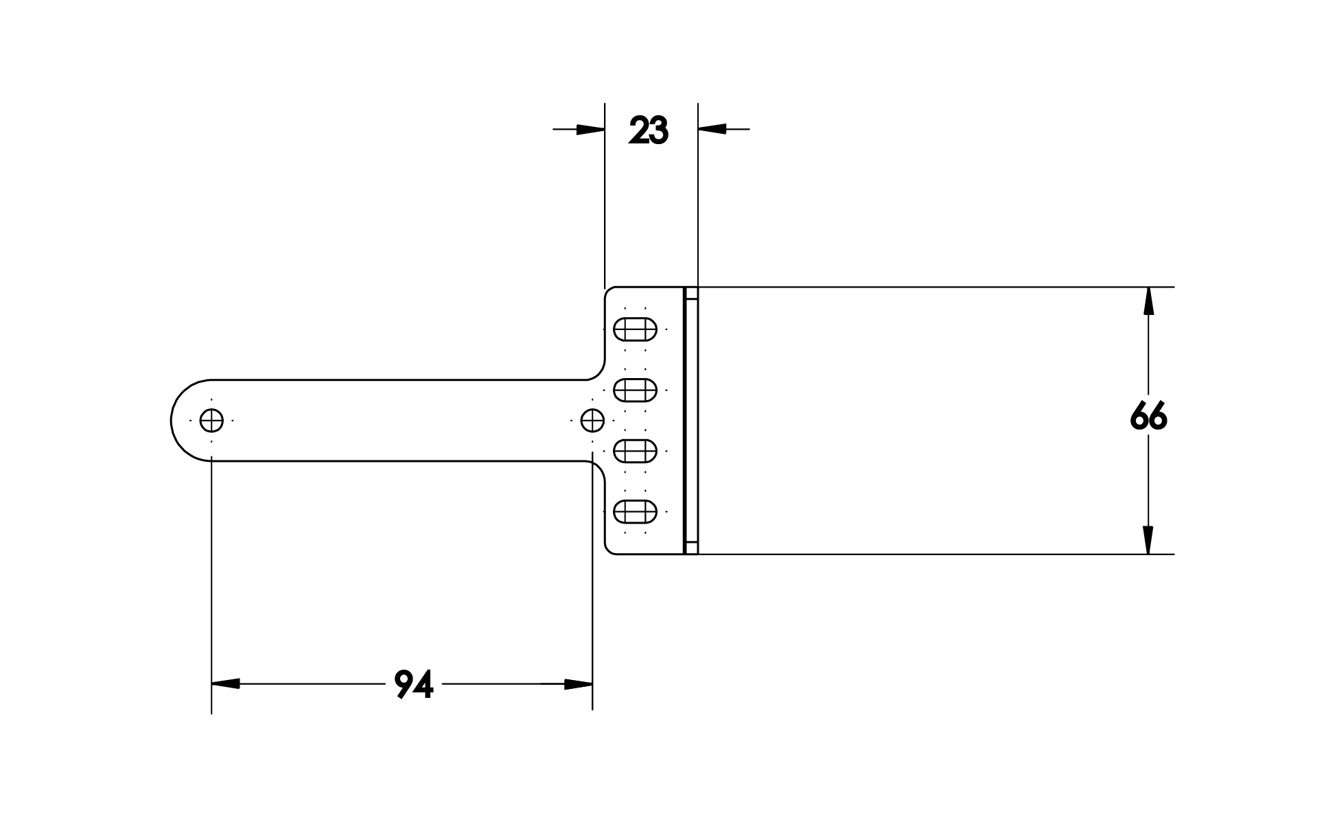 Proton Actuator Bracket sliding horiz iss1