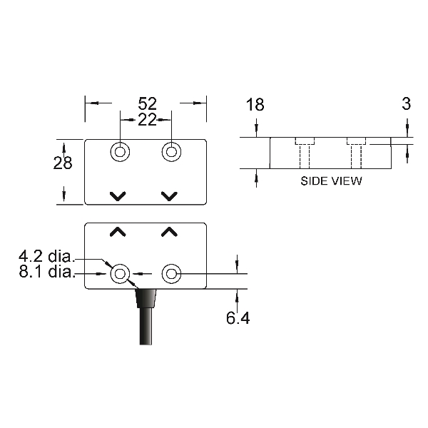 Dimensions in millimetres