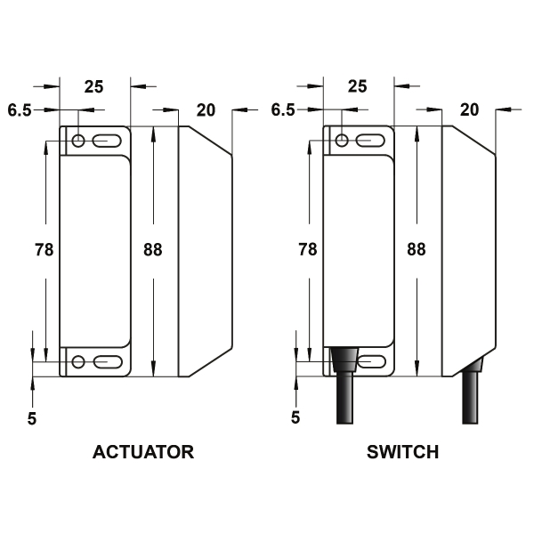 Dimensions in millimetres