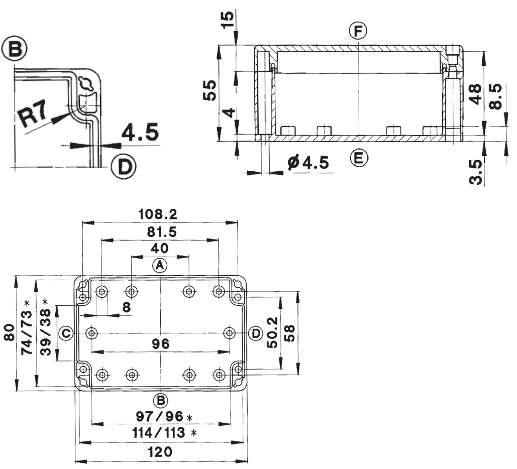 Dimensions in millimetres