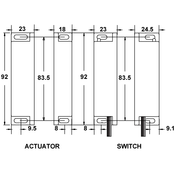 Dimensions in millimetres